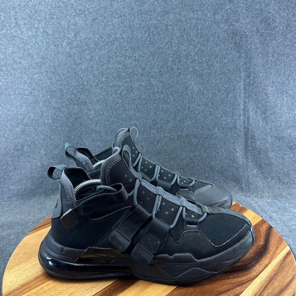 Nike Air Edge 270 Triple Black Mens High Top Sneakers AQ8764-003 Size 12